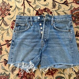 Agolde Light Blue Denim Shorts size 25